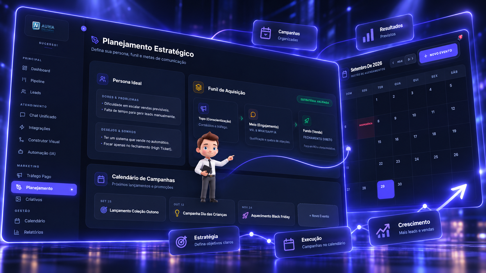 AdminPulse — Planejamento Estratégico e Calendário Integrado | Plataforma Nova Digital